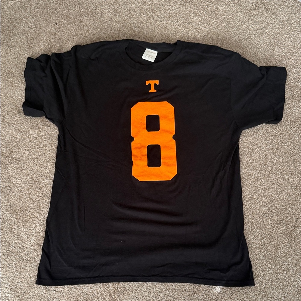 Tennessee Volunteers Nico Iamaleava Dark Mode Player Tee